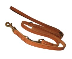 Lesa reglabila super premium Brandy din piele Chrome Free 15 mm / 200 cm