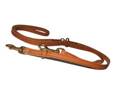 Lesa reglabila super premium Brandy din piele Chrome Free 15 mm / 200 cm