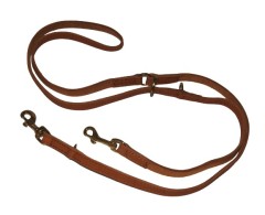 Lesa reglabila super premium Brandy din piele Chrome Free 15 mm / 200 cm