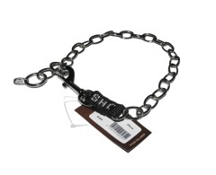 Zgarda strangulanta INOX cu carabiniera JHS Hundesport 3 mm