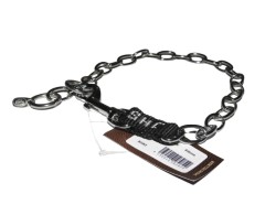 Zgarda strangulanta INOX cu carabiniera JHS Hundesport 3 mm