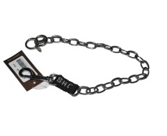 Zgarda strangulanta INOX cu carabiniera JHS Hundesport 3 mm