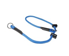 Zgarda strangulanta de contact din paracord cu feronerie otel cromat pentru dresaj canin 5 mm