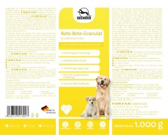 Granule din sfecla rosie pentru caini Fortan Rote Bete Granulat