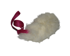 Tug din blana de oaie naturala cu lesa pentru dresaj canin .