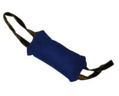 Tug din material francez 10 X 20 cm cu doua manere pentru dresaj canin