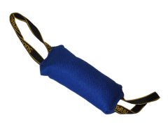 Tug din material francez 10 X 20 cm cu doua manere pentru dresaj canin