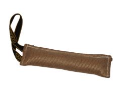 Tug din iuta 7 x 25 cm cu un maner pentru dresaj canin