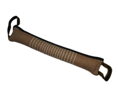 Tug MAXI din iuta 10 x 60 cm cu doua manere pentru dresaj canin
