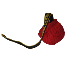 Minge din material francez Ø 8 cm cu lesa scurta pentru dresaj canin