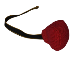 Minge din material francez Ø 8 cm cu lesa scurta pentru dresaj canin