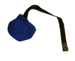 Minge din material francez Ø 8 cm cu lesa scurta pentru dresaj canin