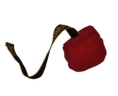 Minge din material francez Ø 8 cm cu lesa scurta pentru dresaj canin