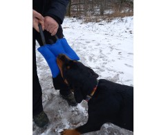 Perna de muscatura profesionala PROFI cu maner bucla si maner detasabil pentru dresaj canin .