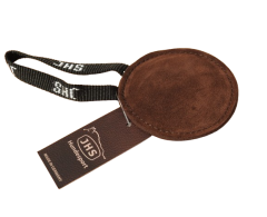 Jucarie motivationala PLATA JHS Hundesport din piele pentru dresaj canin 10 cm