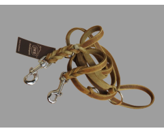 Lesa ajustabila din piele Junior Hundebedarf Olive Green 12 mm x 240 cm