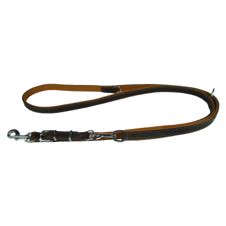 Lesa reglabila de lux pentru caini confectionata din piele 