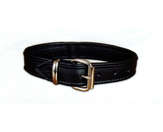 Zgardă de lux pentru caini , din piele naturala nappa 