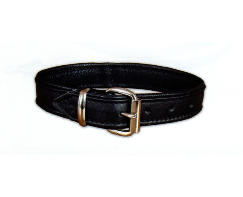 Zgardă de lux pentru caini , din piele naturala nappa 