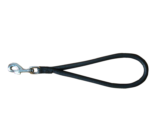 Lesa de lux scurta pentru caini , din piele rotunda moale nappa