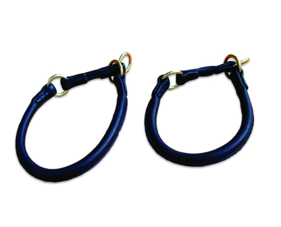 Zgarda de lux strangulanta pentru caini , din piele rotunda royal nappa