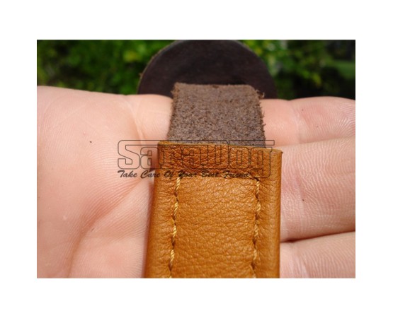 Ham de lux pentru caini confectionat din piele naturala fett si captusit cu piele moale nappa