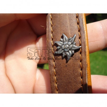 Ham de lux pentru caini confectionat din piele naturala fett si captusit cu piele moale nappa