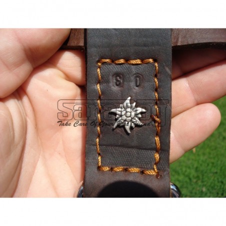 Ham de lux pentru caini confectionat din piele naturala fett si captusit cu piele moale nappa