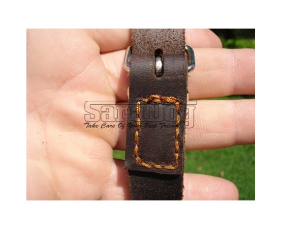 Ham de lux pentru caini confectionat din piele naturala fett si captusit cu piele moale nappa