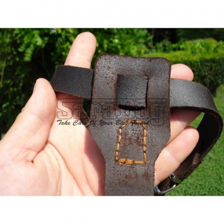 Ham de lux pentru caini confectionat din piele naturala fett si captusit cu piele moale nappa