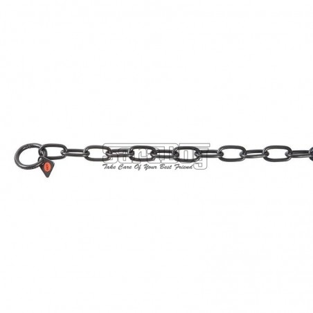 Zgarda strangulanta pentru dresaj canin , inox negru Hermann Sprenger