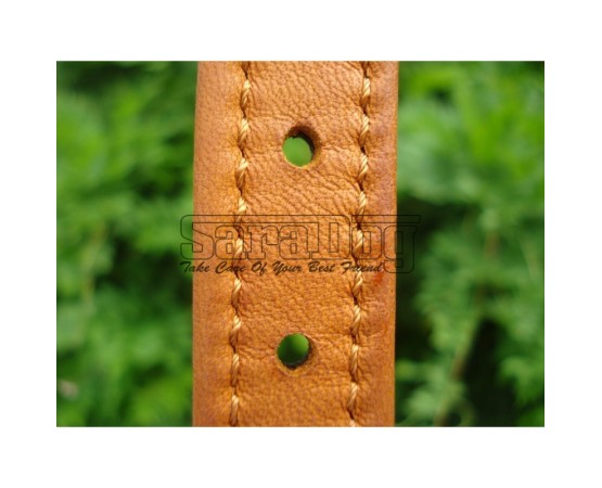 Zgardă de lux pentru caini , din piele naturala şi cristale Swarovski roz 