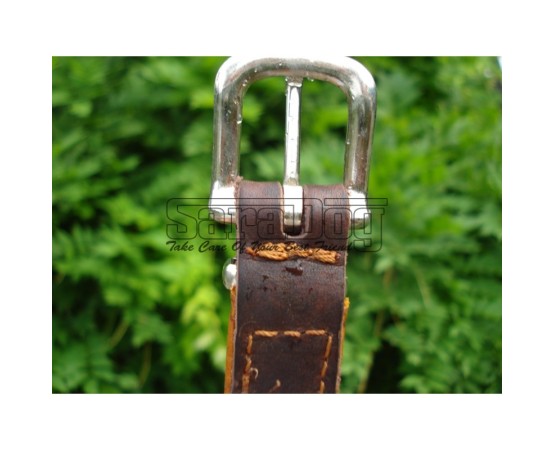 Zgardă de lux pentru caini , din piele naturala şi cristale Swarovski roz 