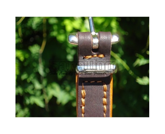 Zgardă de lux pentru caini din piele naturala si cristale swarovski 