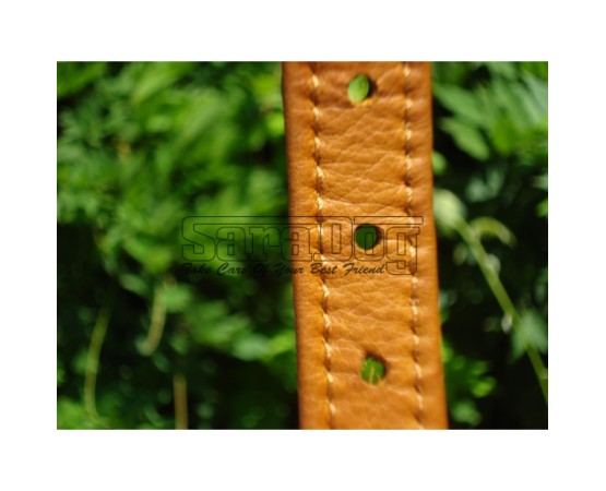 Zgardă de lux pentru caini din piele naturala si cristale swarovski 