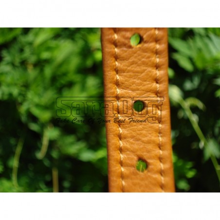 Zgardă de lux pentru caini din piele naturala si cristale swarovski 