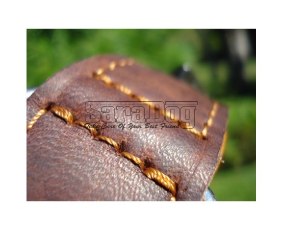 Zgardă de lux pentru caini , din piele naturala cu cristale swarovski