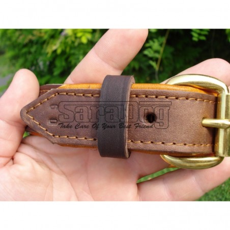 Zgardă de lux pentru caini , din piele naturala cu cristale swarovski