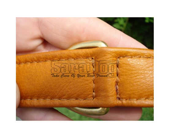 Zgardă de lux pentru caini , din piele naturala cu cristale swarovski