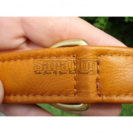 Zgardă de lux pentru caini , din piele naturala cu cristale swarovski