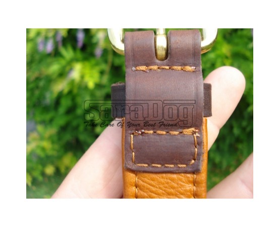 Zgardă de lux pentru caini , din piele naturala cu cristale swarovski