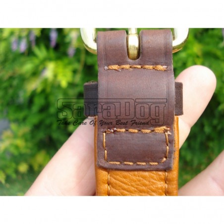 Zgardă de lux pentru caini , din piele naturala cu cristale swarovski