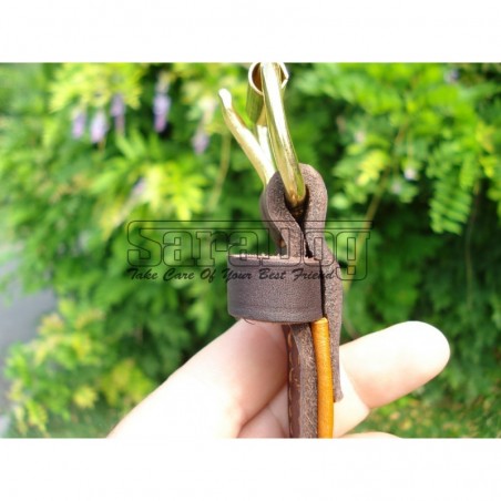 Zgardă de lux pentru caini , din piele naturala cu cristale swarovski