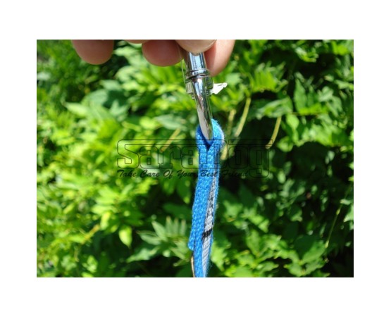 Lesa pentru caini confectionata din bumbac cu insertie de cauciuc