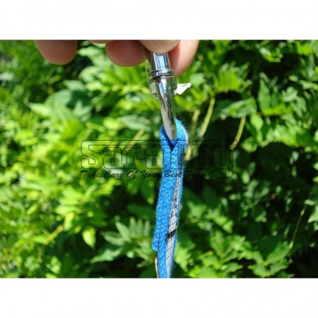 Lesa pentru caini confectionata din bumbac cu insertie de cauciuc