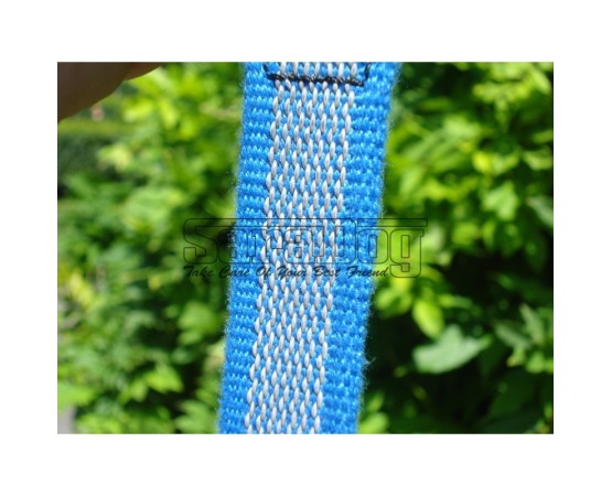 Lesa pentru caini confectionata din bumbac cu insertie de cauciuc