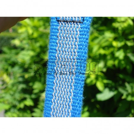 Lesa pentru caini confectionata din bumbac cu insertie de cauciuc