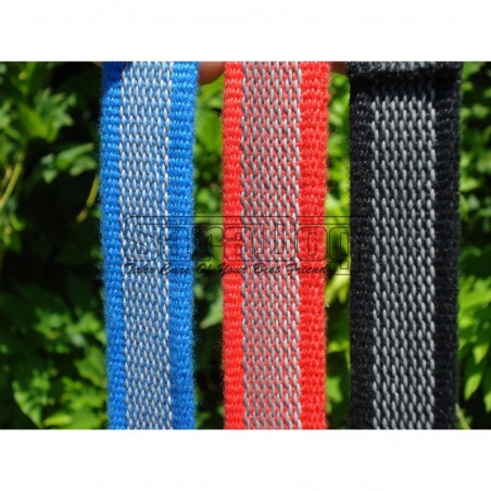 Lesa pentru caini confectionata din bumbac cu insertie de cauciuc