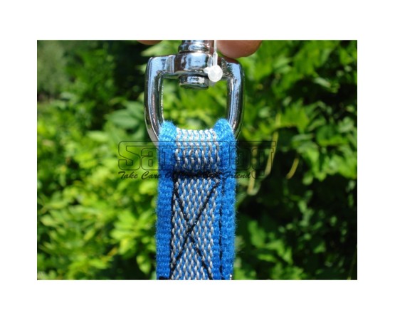 Lesa pentru caini confectionata din bumbac cu insertie de cauciuc