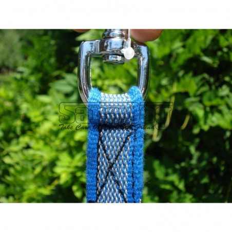 Lesa pentru caini confectionata din bumbac cu insertie de cauciuc